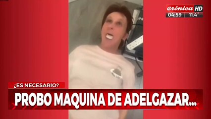 Probó máquina para adelgazar... ¡y casi pierde los dientes!