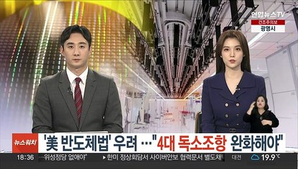 '美 반도체법' 우려…"4대 독소조항 완화해야"