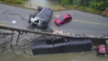 Colombia, crolla un ponte: auto e tir nel fiume, due agenti morti