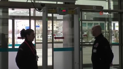 Erzurum Şehir Hastanesi'nde güvenlik tedbirleri en üst seviyede