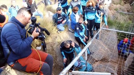 Beatriz Flamini abandona la cueva donde ha estado 500 días sola y aislada