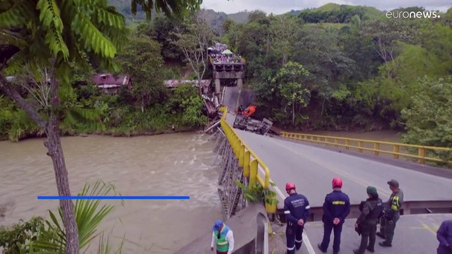 Κατάρρευση οδικής γέφυρας στην Κολομβία - Δύο νεκροί και 15 τραυματίες