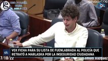 Vox ficha para su lista de Fuenlabrada al policía que retrató a Marlaska por la inseguridad ciudadana