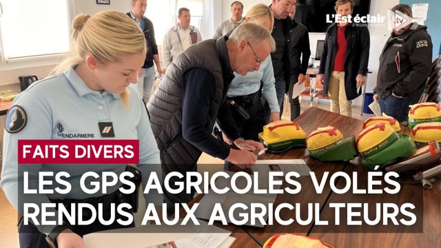Les GPS agricoles volés rendus aux agriculteurs