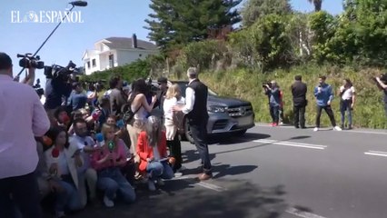 Juan Carlos I aterriza en Vigo y se instala en Sanxenxo para acudir a las regatas