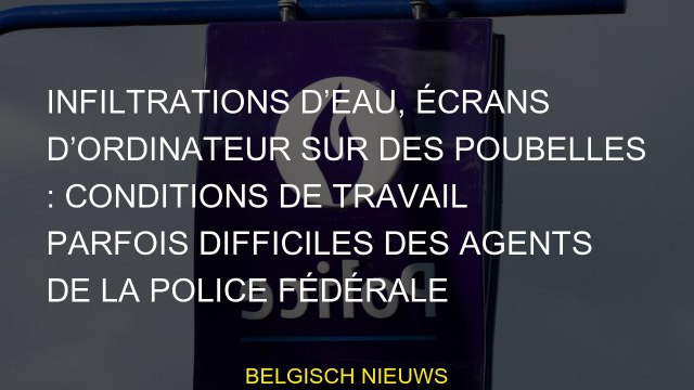 Infiltrations d’eau, écrans d’ordinateur sur des poubelles : conditions de travail parfois difficile