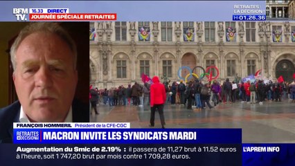 François Hommeril (CFE-CGC): "Si Emmanuel Macron veut nous réunir pour nous annoncer qu'il a décidé de retirer la loi, on va y aller, croyez moi"