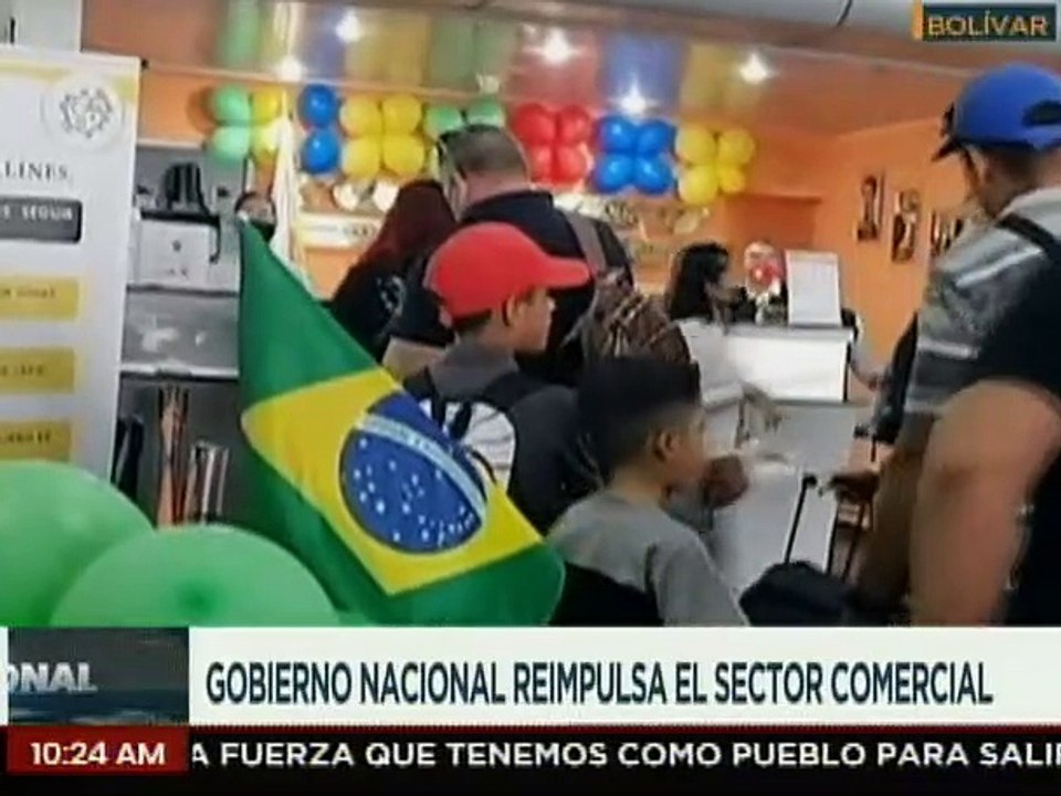 En el edo. Bolívar se reactivaron los vuelos internacionales hacia la ciudad de Manaos