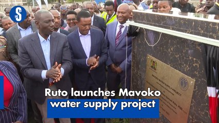 Ruto launches Mavoko water supply project