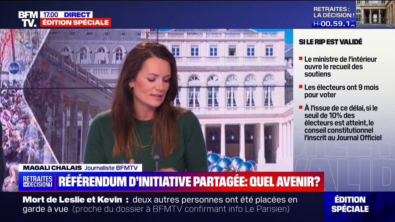 Quel avenir pour la réforme des retraites, si le Conseil constitutionnel donne son feu vert au référendum d'initiative partagée?