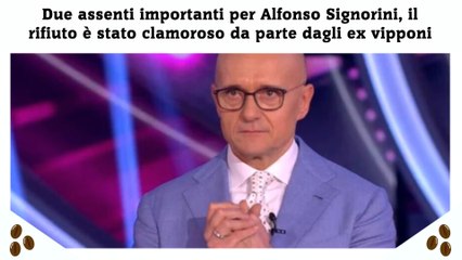 Due assenti importanti per Alfonso Signorini, il rifiuto è stato clamoroso da parte dagli ex vipponi