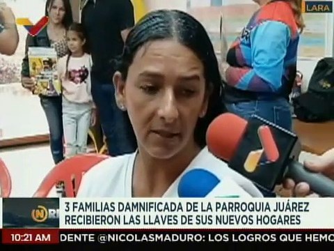 Lara | Autoridad regional del mpio. Iribarren entregó casas nuevas a 3 familias damnificadas