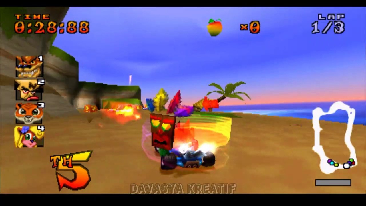 Game balapan Crash Team Racing CTR PS1 Single Race #1 - Video Dailymotion
