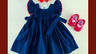 2023 Summer Baby Frocks Designing Ideas With pintucks  pleated  Baby Dress