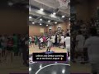 LeBron and DeMar getting loose at Drew League! | #Shorts