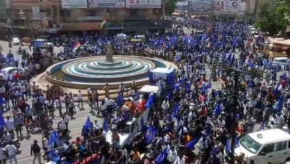 AMBEDKAR -- नीली हुई सड़कें, अम्बेडकर जयन्ती में उमड़ा जनसैलाब