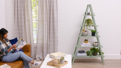 How to Make an A-Frame Ladder Shelf