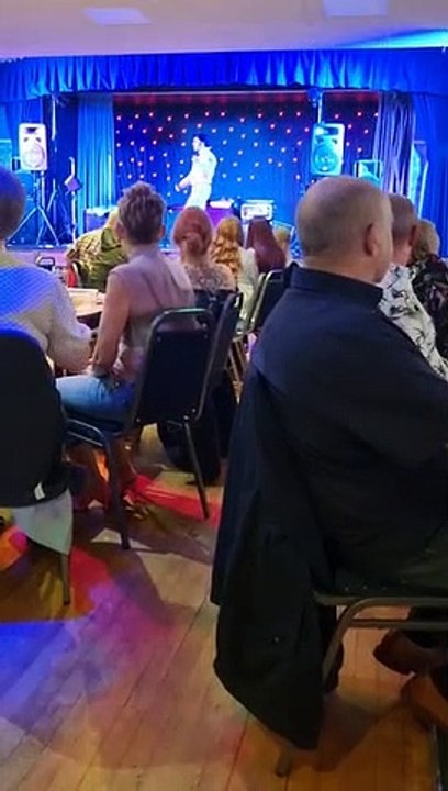 Elvis tribute  show at the  club fun night out for  his fans  Part 2