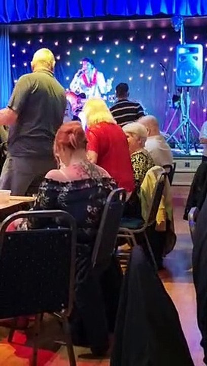 Elvis tribute  show at the  club fun night out for  his fans  part 1