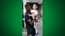 Pequeno torcedor do São Paulo realiza sonho ao conhecer Arboleda
