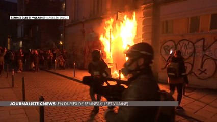 Un commissariat en feu à Rennes