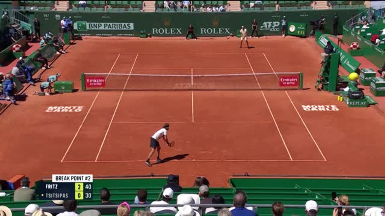 Highlights: Fritz erfolgreich gegen Tsitsipas