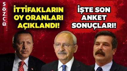 Son Seçim Anketi Açıklandı! Millet İttifakı Cumhur İttifakı Emek Ve Özgürlük İttifakı'nın Oy Oranı