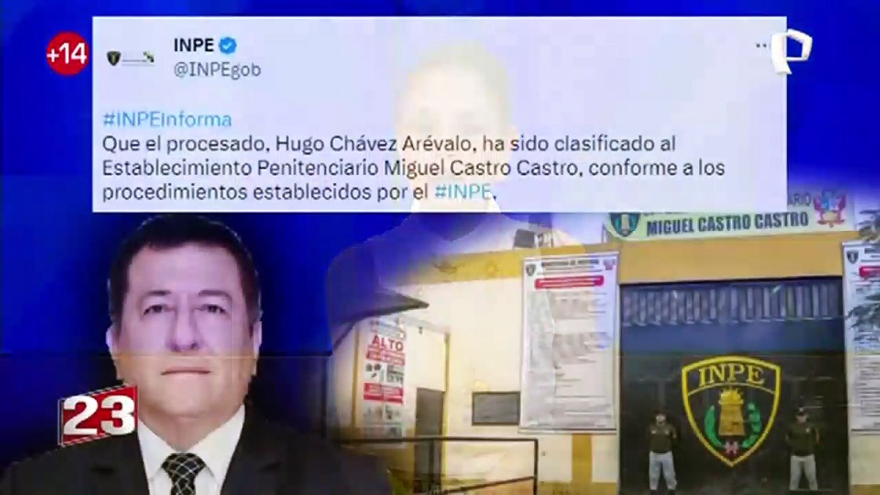 Hugo Chávez Arévalo, exgerente de Petroperú, fue trasladado al penal Miguel Castro Castro