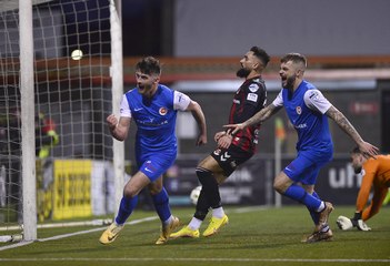 Larne celebrate first Irish League title in club's 134-year history