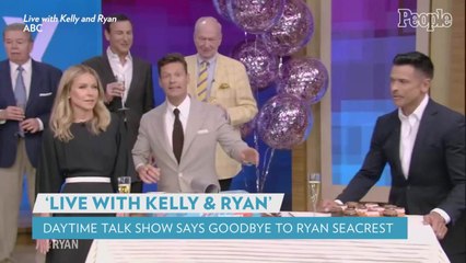 Ryan Seacrest's Girlfriend Aubrey Paige Makes Rare Appearance on 'Live' for His Final Show as Co-Host