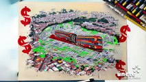 Otra versión del corredor verde de la carrera séptima de Bogotá