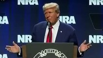 President Trump delivered his speech at the National Rifle Association Convention in Indianapolis, Indiana  --- 4/14/2023