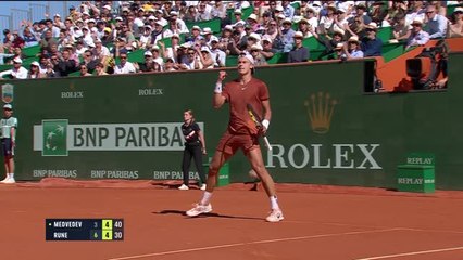 Download Video: Rune has too much for Medvedev in Monte-Carlo