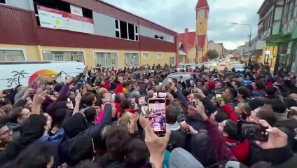 Javier Milei volvió a la Patagonia y encabezó una recorrida por Ushuaia