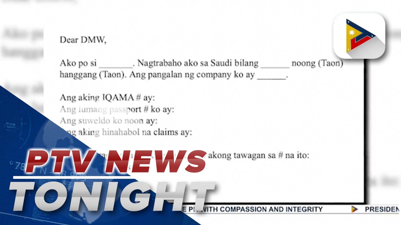 DMW announces unpaid claims of 10-K displaced OFWs in KSA may be resolved this year