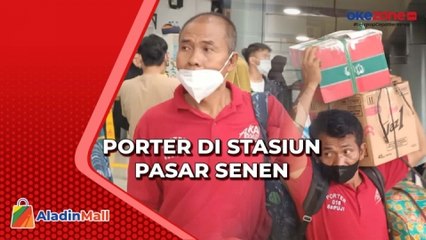 Gelombang Mudik Lebaran di Stasiun Pasar Senen, Porter: Ini Ladang Rezeki Kami