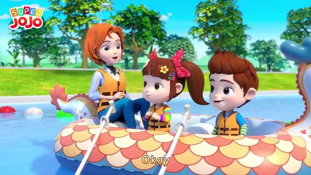 Row the Boat Song | Fun Family Time for Kids | Super JoJo Nursery Rhymes & Kids Songs