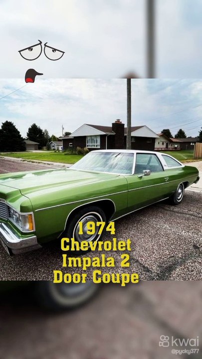 1974 Chevrolet Impala 2 Door Coupe . #Classic muscle cars show. سيارات كلاسيكيه @Classicmusclecars1