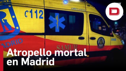 Un hombre de 46 años muere atropellado en Madrid