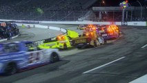 Zane Smith leads the Truck Series to green — on wet weather tires — after rain delay