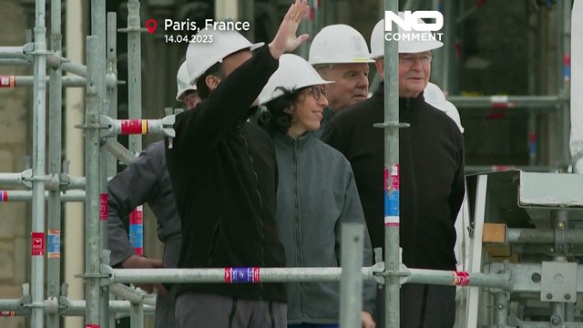 ماكرون فخور بالوتيرة التي تسير بها أشغال ترميم كنيسة نوتردام في باريس