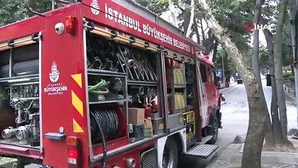 İstanbul Kadıköy'de kafede korkutan yangın!