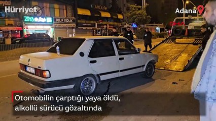 Otomobilin çarptığı yaya öldü, alkollü sürücü gözaltında