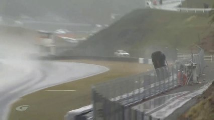 Super GT 2023 Okayama Free Practice Nakayama Big Crash Flip