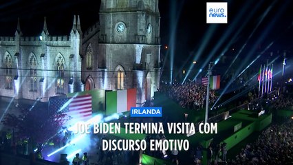 Biden despede-se de visita à Irlanda com discurso emocionado