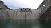Yusufeli Barajı'nda su yüksekliği 106 metreyi aştı