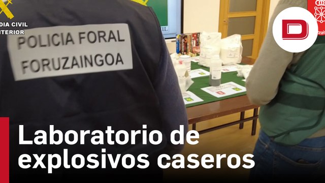 Detienen a una persona por malos tratos y descubren un laboratorio clandestino de explosivos en su casa
