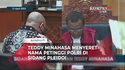 Bacakan Pleidoi, Teddy Minahasa Bongkar Percakapan Rahasia yang Menyeret Petinggi Polri