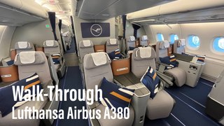 Walk-Through Lufthansa Airbus A380-841 D-AIMK: zurück in München 12.04.2023