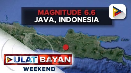 Magnitude 6.6 na lindol, tumama sa Java, Indonesia